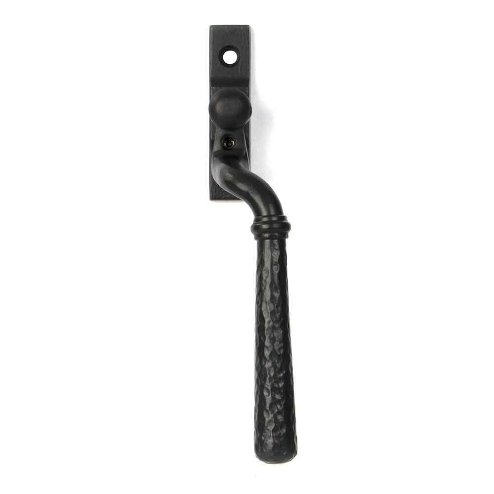 From the Anvil Hammered Newbury Espag Window Handle - Matt Black (Right Hand)